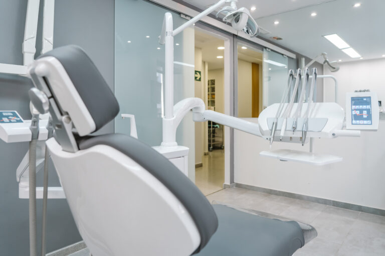 Space Care healthcare medical facility cleaning dentist interior of new modern dental clinic office